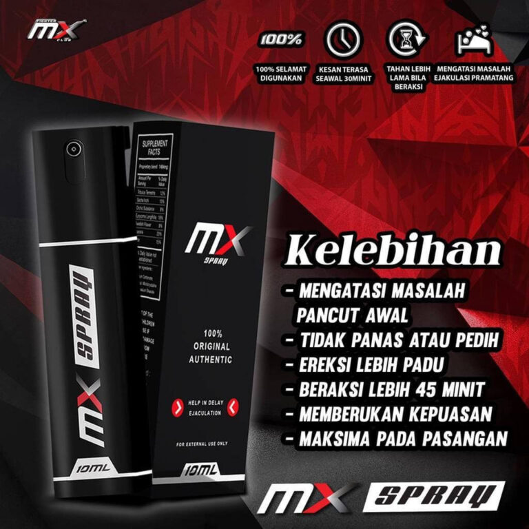 mx spray ubat tahan lama
