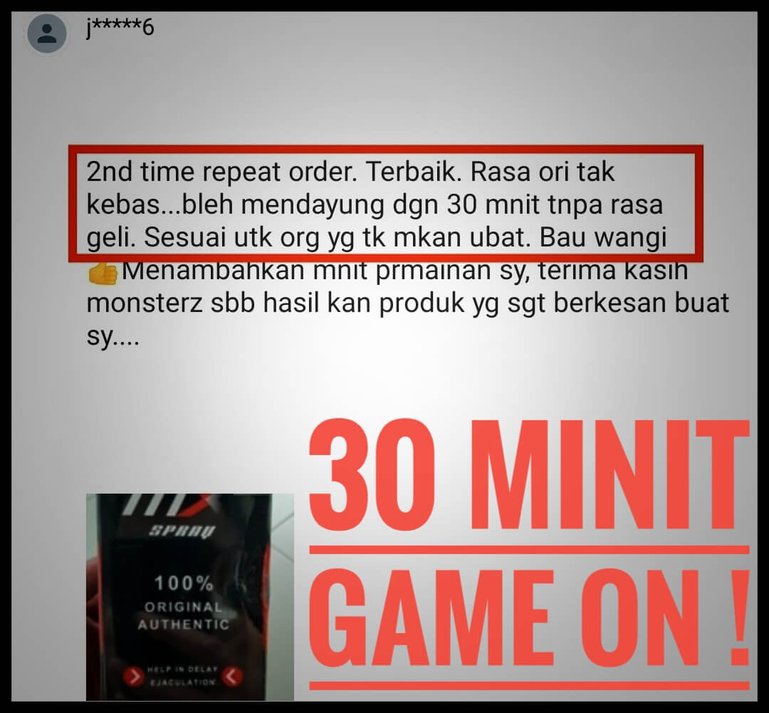 mx spray ubat tahan lama