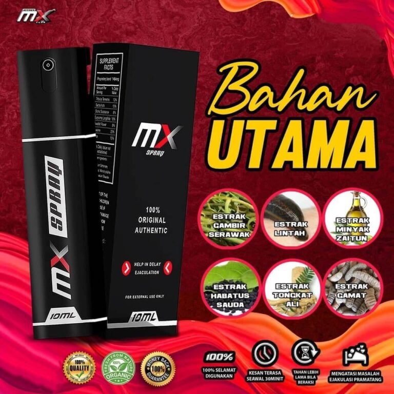 mx spray ubat tahan lama
